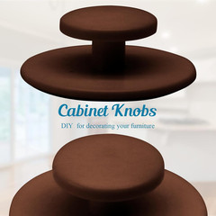 20 Pcs Self-Stick Kitchen Cabinet Knobs Adhesive Drawer Pulls Helper Stick Knobs