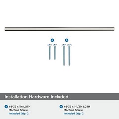 Versa 12-5/8 inch (320mm) Center-to-Center Polished Nickel Cabinet Pull, BP55534
