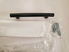 *10-PACK* Asidrama 3-3/4 in. (96mm) Hole Center Matte Black Cabinet Drawer Pulls