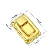 Toggle Catch Lock 1.5″ x 1″, 18 Pack Latch Clasp for Jewelry Box, Gold