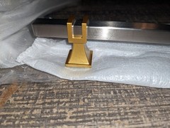 10 Pack 5 Inch(128Mm) Brushed Satin Nickel & Gold Kitchen Cabinet Handles Pulls