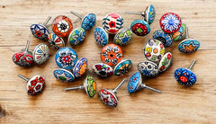 30 Original Marrakesh colorful drawer knob mosaic ceramic pull cabinet knobs