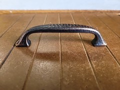 Keeler Antique Satin Bronze Hammered Cabinet 3 3/4″ (96mm)cc Handle Pull M78