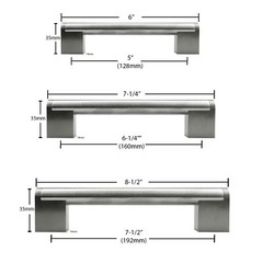 Stainless Steel Brushed Nickel Modern Bath Kitchen Boss Bar Cabinet Handle Pull