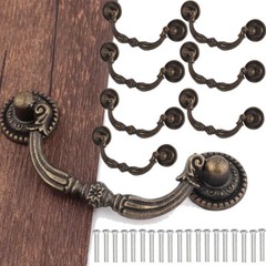 3″ Vintage Drop Bail Dresser Drawer Pull Antique Bronze Cabinet Handle Knob Lot