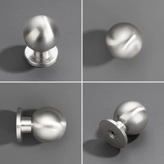 10 Pack 1 Inch 25mm Diameter Round Brushed Nickel Cabinet Solid knobs，Cabinet…