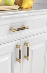 Asidrama 10 Pack 3 Inch(76mm) Knurled Brown and Champagne Cabinet Handles Pulls