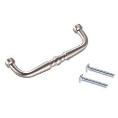 25 PCS Tuscan Kitchen Bath Cabinet Pulls Pull SN Satin Nickel 76MM 3″ 901-SN