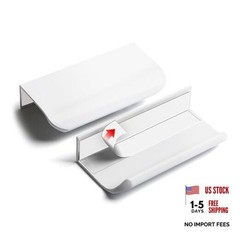 5 Pack 3 inch self Adhesive Cabinet pulls 3-1/8 Inch 8858-Bright White