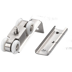 Sliding Door Pulley 4 pcs Stainless Steel Body Silent Nylon Wheel 10x10x5cm