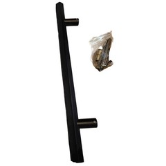 Signature Hardware 479540 Khoit 12″ C-C Back to Back Door Pull – Matte Black