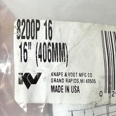Knape & Vogt 8200P 16 Drawer Slide 16 in 406 mm 75 lbs Capacity Made USA, 2 Pcs