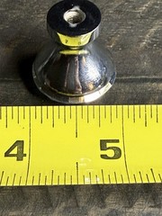 Set Of 2 Faceted Clear Crystal Glass Cabinet Knob Chrome Base Drawer Pull 1.25”