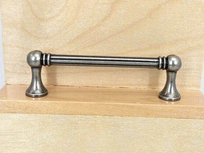 Lot of 2 Top Knobs M926 Antique Pewter Pulls 3.75″ cc Edwardian Handle 4.44″