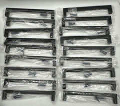 18 Pack Matte Black Square Cabinet Handles 7-1/2 Inch Hole Centers New Open Box