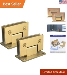 2pcs Heavy Duty 90 Degree Glass Door Cupboard Showcase Cabinet Clamp Glass Sh…