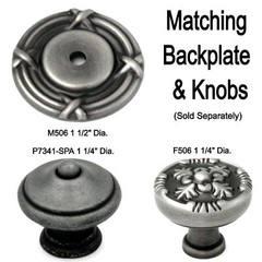 Pack of 10 F506 Antique Pewter 1 1/4″ Solid Brass Cabinet Knob Pulls Keeler