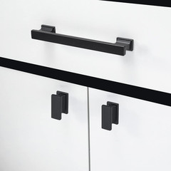 10 Pack 5 Inch(128Mm) Matte Black Cabinet Handles Black Kitchen Cabinet Pulls Ca