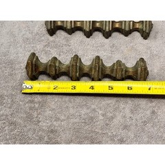 Vtg Belwith Brass Cabinet Drawer Pulls Set of 4 Ornate Traditional 7″ Handles