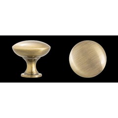 Design House Mushroom Cabinet Knob 1.25″ In Antique Brass, Case of 25