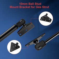 Qty (2) 17in 60lb/267N Universal Gas Strut Spring with Mounting GSNI-5200-60