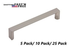Brushed Satin Nickel Cabinet Handles Pulls Light Versio CC:6-5/16″(160mm)