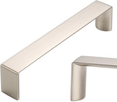 KOOFIZO 10 Pack 5 Inch Brushed Nickel Kitchen Cabinet Pulls Satin Silver Cabinet
