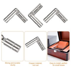uxcell 12Pcs Invisible Brass Barrel Hinge, 30x5mm Concealed Hinges,