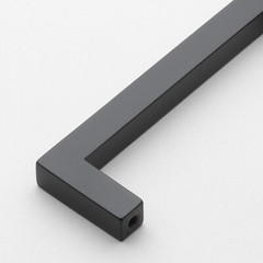 GlideRite 12-5/8″ CC Solid Square Slim Bar Pull Matte Black – 21683-320-MB-1