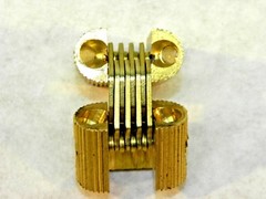 2 or 4 LG. SOLID BRASS INVISIBLE CONCEALED HIDDEN BARREL FINGER CABINET HINGE HF