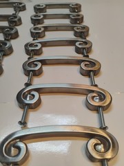 (21) Amerock C-9337-1 Satin Nickel Swirl’Z Spiral Rams Horn Cabinet Drawer Pulls