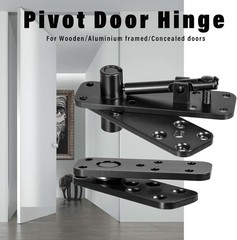 Black Hidden Hinge Heavy Duty Pivot Stainless Steel 360 Rotation Secret Door
