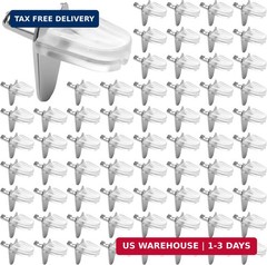 100 Pcs 1/8 Inch (3mm) Shelf Pegs Pins Cabinet Shelf Support Pegs L-Shaped Suppo
