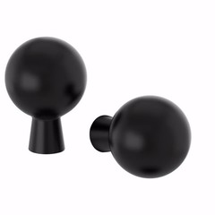 IKEA New BAGGANÄSKnob Doorknobs ,black, 13/16 ” 2pack Kitchen Bathroom Cabinets