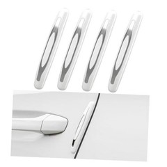 4 PCS Car Door Edge Guards, Anti-Scratch Door Edge Guards Trim Strip White