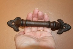 2-French Country Handles,FLEUR DE LIS Decor, Dresser Hardware,Door Handles
