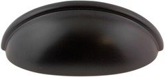 (5 Pack) 3 inch Contempery Cup Pull Dark Oil Rubbed Bronze