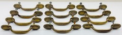 (12) Vintage KBC Keeler Brass Drawer Pull Handles Mid-Century Cabinet 4.5” READ