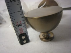 10 brushed Dark Brass Cabinet Pull 6-3/4″ x 6-1/4″ C-C WITH 4 KNOBS 1-1/2″ MATCH