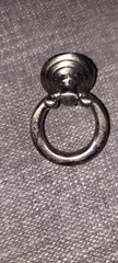 Drawer Pull Ring Brass color Dresser Pulls Cabinet Ring 1.5 inches, post 1inch.