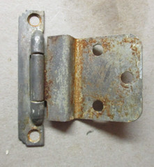 Stair Stepped Art Deco 3/8″ Inset Cabinet Door Hinge Semi Concealed Antique 1920