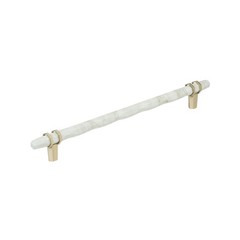 Amerock Carrione 101/16 Inch 256 Mm Centertocenter Marble White/Golden