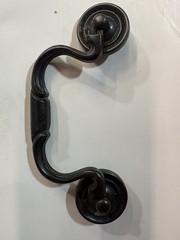 14 Vintage Drop Bail Cabinet Door Round Front Drawer Pull Handle Bronze Brass