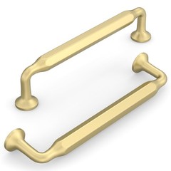 10 Pack 5 Inch(128mm) Kitchen Cabinet Handles Brushed Gold Cabinet Pulls Kitchen