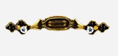 (6) VTG Keeler 5” Furniture Cabinet Handle Arch Pull Tulip Shape BRASS N14620
