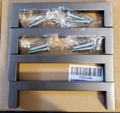 Aibeli 4 Pack ANCIENT GREY Cabinet Handles 5 Inch Hole Spread NEW