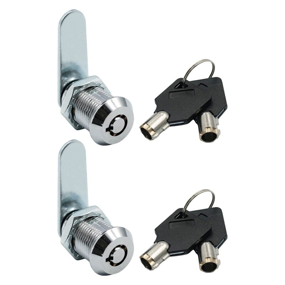 Threaded Tube Lever Lock 16MM 2 Pack Zinc Alloy for Locker and Furniture Use