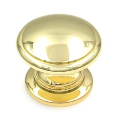 10 Pack Warwick Traditional Polished Brass 1 1/4″ Cabinet Knob Pull DH1002PB