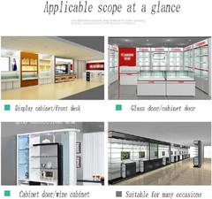 2-Piece 90° Glass Cabinet Hinges for 5-7Mm (Silver) | No-Drill Glass Door Hinge,