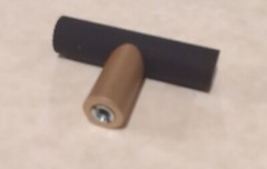 Alno A2902 Vita Bella 1-3/4″ Modern T Top Knurled Bar Design Champagne Black